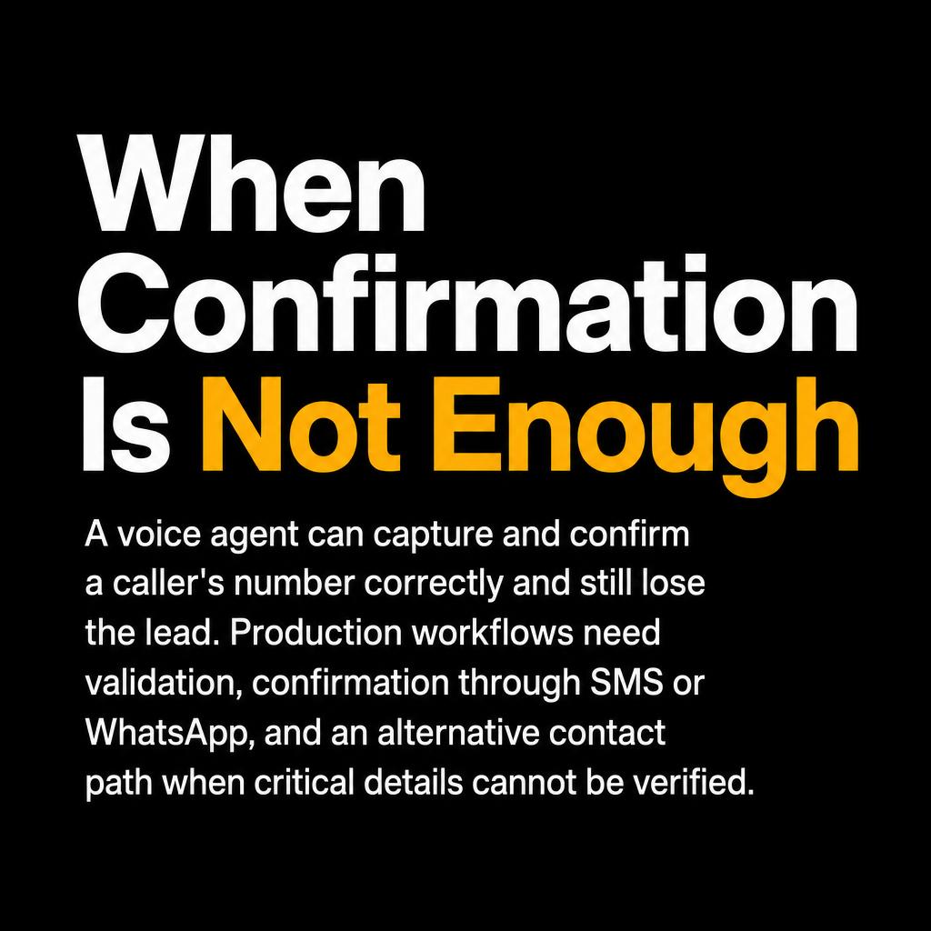 When Confirmation Is Not Enough